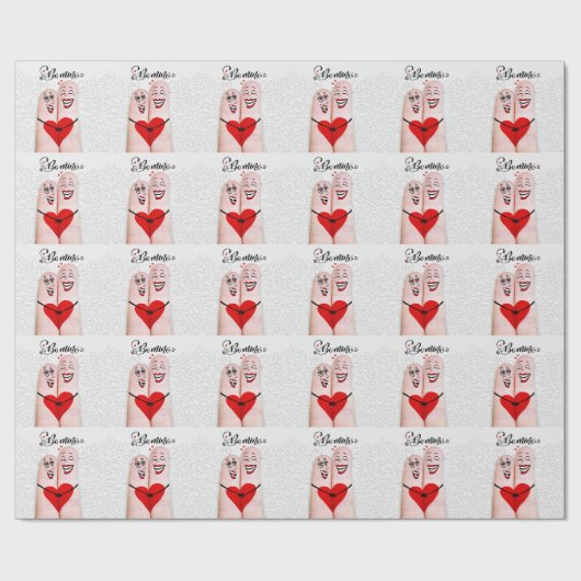 Lesbiennes in de liefde Vinger Mensen Be Mine Vale Cadeaupapier (Vlak)