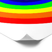 Lesbiennes Ronde Regenboog Poster (Hoek)