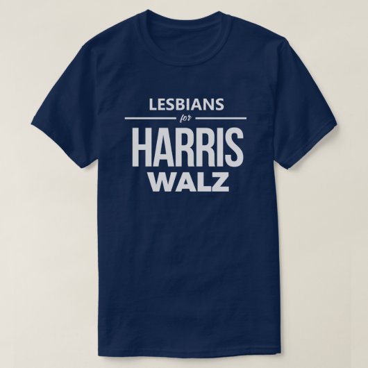 Lesbiennes voor Harris Walz T-shirt (Design voorkant)