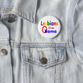 lesbiennes voor obama ronde button 5,7 cm (In situ)
