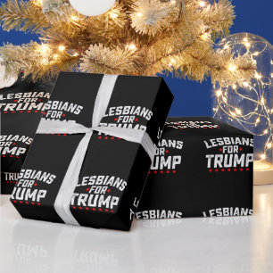 Lesbiennes voor Trump LGBTQ presidentsverkiezingen Cadeaupapier