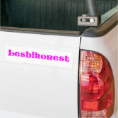 Lesbihonest Bumpersticker (Op Truck)