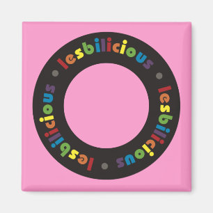 Lesbilicieuze (Circle) magneten