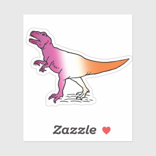Lesbisaurus Sticker (Vel)