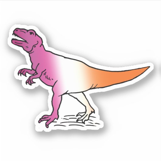 Lesbisaurus Sticker (Voorkant)