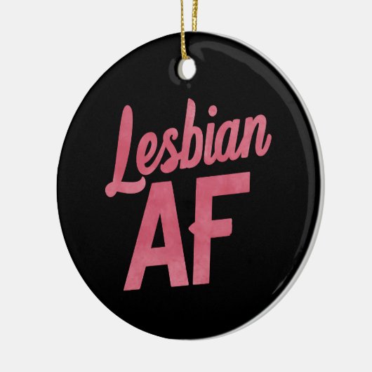Lesbisch AF Bloem LGBT Pride Gay Love Parade Keramisch Ornament (Links)