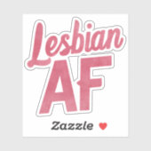 Lesbisch AF Bloem LGBT Pride Gay Love Parade Sticker (Vel)