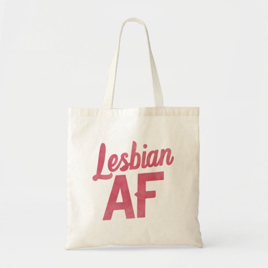 Lesbisch AF Bloem LGBT Pride Gay Love Parade Tote Bag (Voorkant)