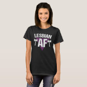 Lesbisch AF LGBT Pride T-shirt (Voorkant volledig)