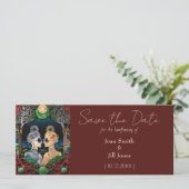 Lesbisch Bruiloft Save the Date (Staand voorkant)