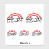Lesbisch en proud sticker (Vel)