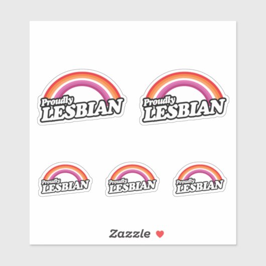 Lesbisch en proud sticker (Vel)