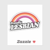 Lesbisch en trots sticker (Vel)