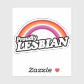 Lesbisch en trots sticker (Vel)