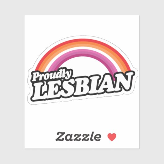 Lesbisch en trots sticker (Vel)