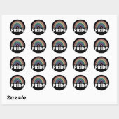 Lesbisch Funny LGBT Gay Pride Regenboog  Ronde Sticker (Vel)