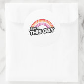 Lesbisch - Geboren deze gay Ronde Sticker (Tas)