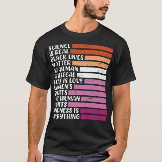 Lesbisch gezegde Lesbische Pride LGBT Pride (1) T-shirt (Voorkant)