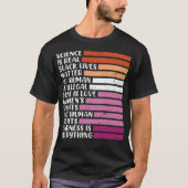 Lesbisch gezegde Lesbische Pride LGBT Pride T-shirt (Voorkant)