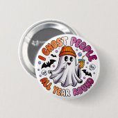 Lesbisch Grappig Halloween – Ik Spoken Mensen Ronde Button 5,7 Cm (Voorkant /achterkant)