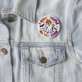 Lesbisch Grappig Halloween – Ik Spoken Mensen Ronde Button 5,7 Cm (In situ)