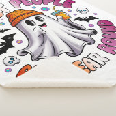 Lesbisch Grappig Halloween – Ik Spoken Mensen Sherpa Deken (3/4)