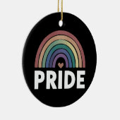 Lesbisch Grappig LGBT Gay Pride Rainbow Keramisch Ornament (Rechts)