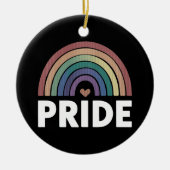 Lesbisch Grappig LGBT Gay Pride Rainbow Keramisch Ornament (Voorkant)