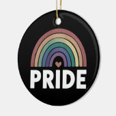 Lesbisch Grappig LGBT Gay Pride Rainbow Keramisch Ornament (Links)