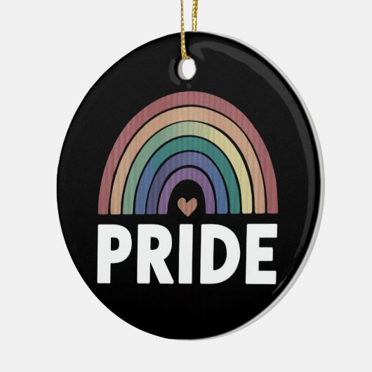Lesbisch Grappig LGBT Gay Pride Rainbow Keramisch Ornament (Links)