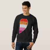 Lesbisch Hart LGBTQ Matching Gay Koppels Valentijn Trui (Voorkant volledig)