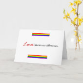 lesbisch, homoseksueel adoptie wenskaart kaart (Gele Bloem)