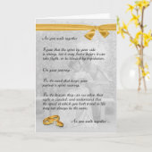Lesbisch Huwelijk Felicitaties Kaart (Gele Bloem)