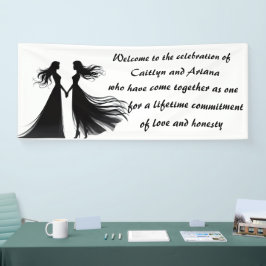 Lesbisch Huwelijk Spandoek