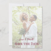 Lesbisch Huwelijksfoto Pride Vlag Gradiënt Save The Date (Voorkant)