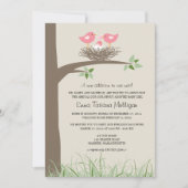 Lesbisch koppel adoptie aankondiging vogelnest (Voorkant)