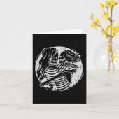 Lesbisch Koppel Lgbtq Pride Skeletons Kussen Valen Kaart (Gele Bloem)