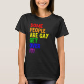 Lesbisch LGBT Sommige mensen zijn homo-pride regen T-shirt (Voorkant)