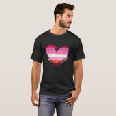 Lesbisch LGBTQ Regenboog T Shirt (Voorkant volledig)