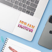 Lesbisch Mens Sticker (Laptop met iPhone)