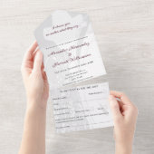 Lesbisch paar bruiloft uitnodiging (Afscheurbaar)