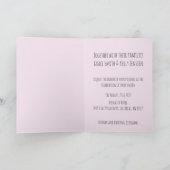 Lesbisch paar in Fiat 500 bruiloft uitnodiging (Binnen)