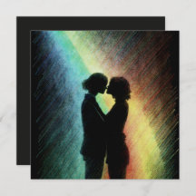Lesbisch paar in regenboog