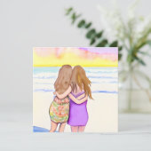 Lesbisch Paar Jubileum Kaart (Staand voorkant)