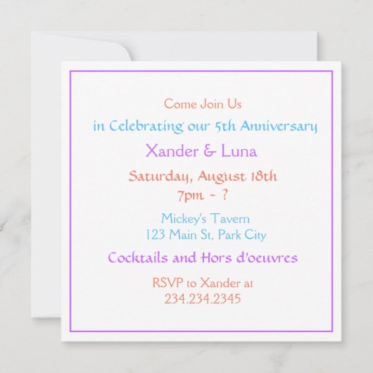 Lesbisch Paar Jubileum Kaart (Achterkant)