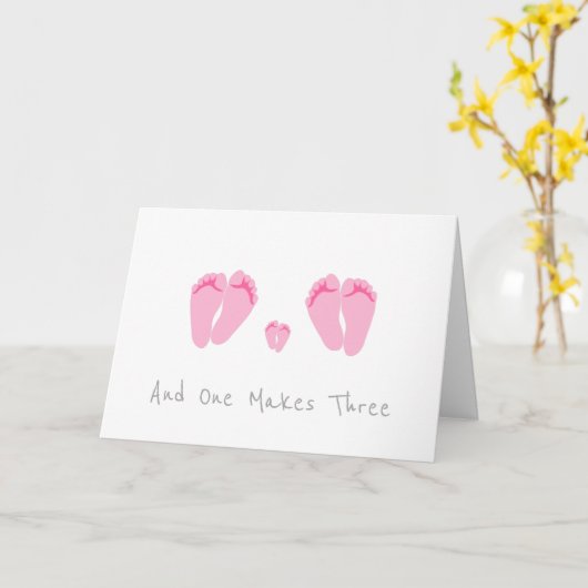 Lesbisch paar nieuw babymeisje - en één maakt er d kaart (Gele Bloem)