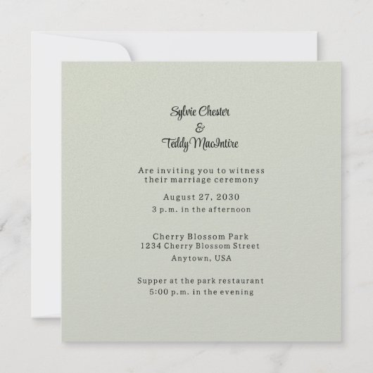 Lesbisch paar regenboog bruiloft uitnodiging (Achterkant)