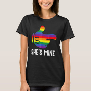 Lesbisch paar Ze is van mij Ik Haar ing LGBT Pride T-shirt