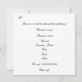 Lesbisch, Panda's huwelijksuitnodiging Kaart (Achterkant)