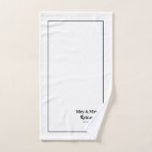 Lesbisch pasgetrouwd stel Mr & Mr gepersonaliseerd Bad Handdoek (Handdoek)